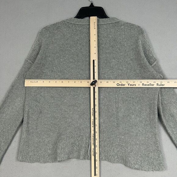 Wooden Ships Sweater Womens Extra Small Gray Mohair Wool Minimal Quiet Luxury - Picture 9 of 12